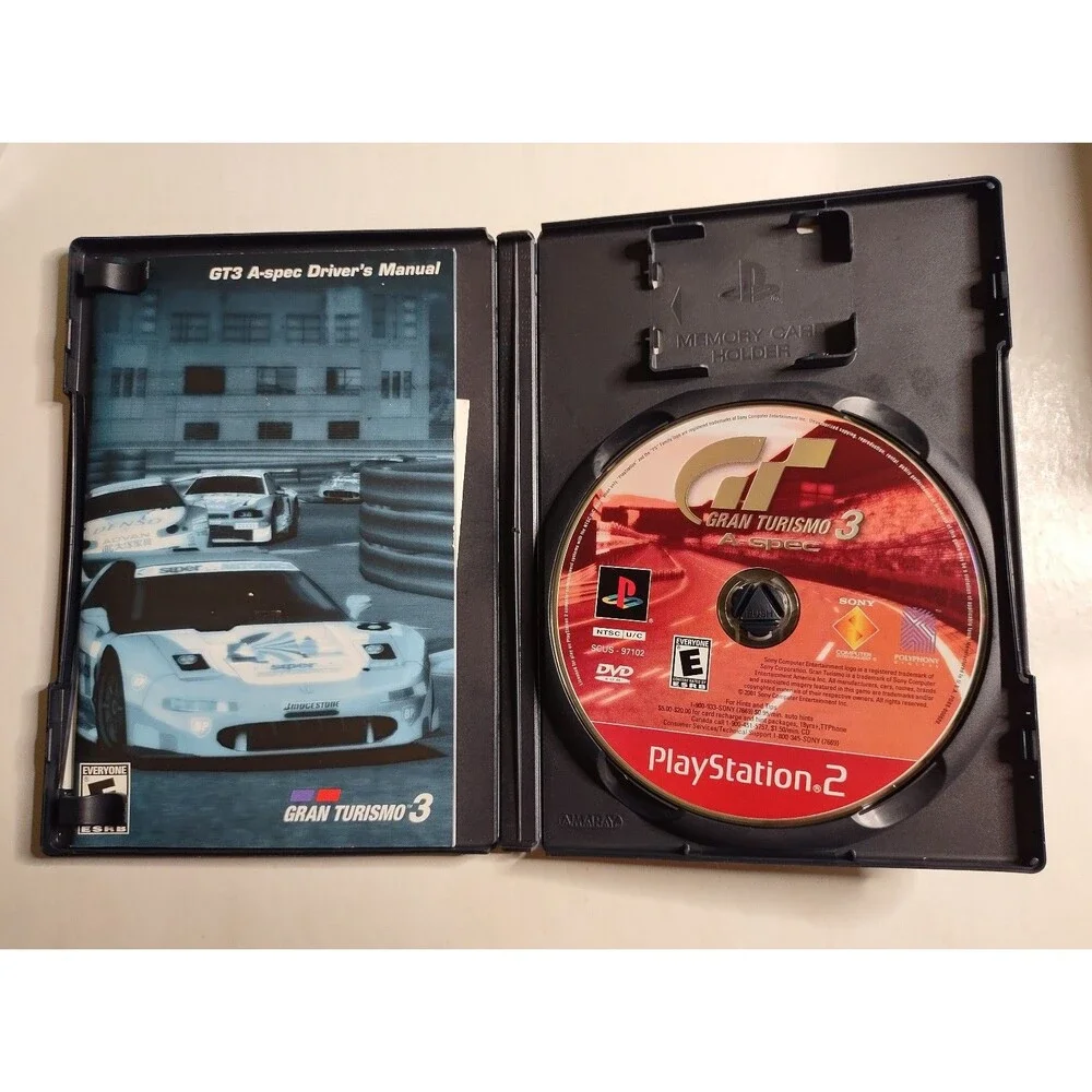 Gran Turismo 3 A-spec PS2 Disc + Case + Manual